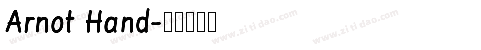 Arnot Hand字体转换